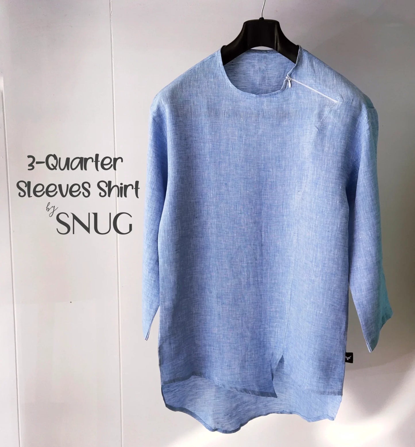 3 Quarter Sleeves Linen Shirt - Snug
