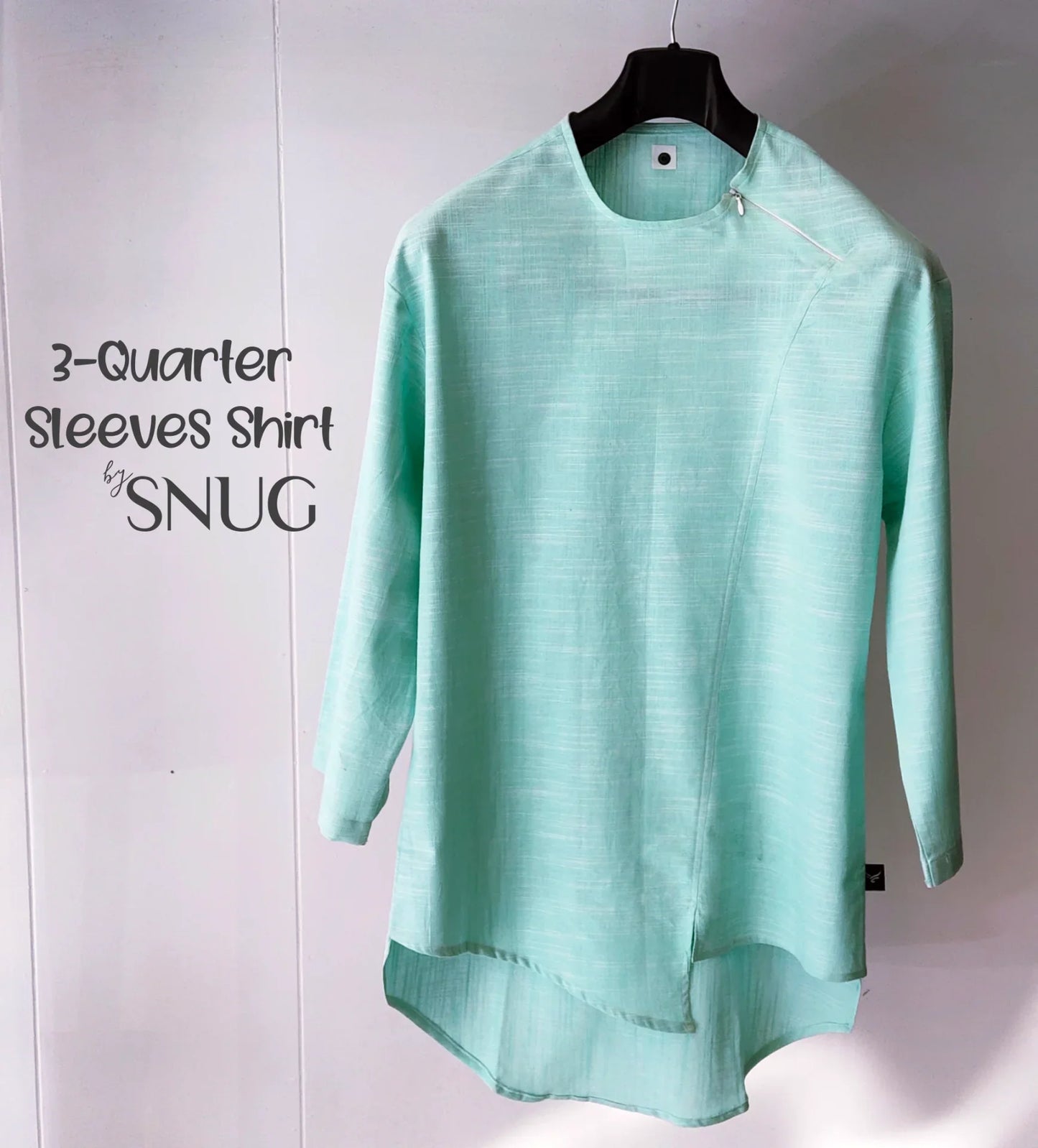3 Quarter Sleeves Linen Shirt - Snug