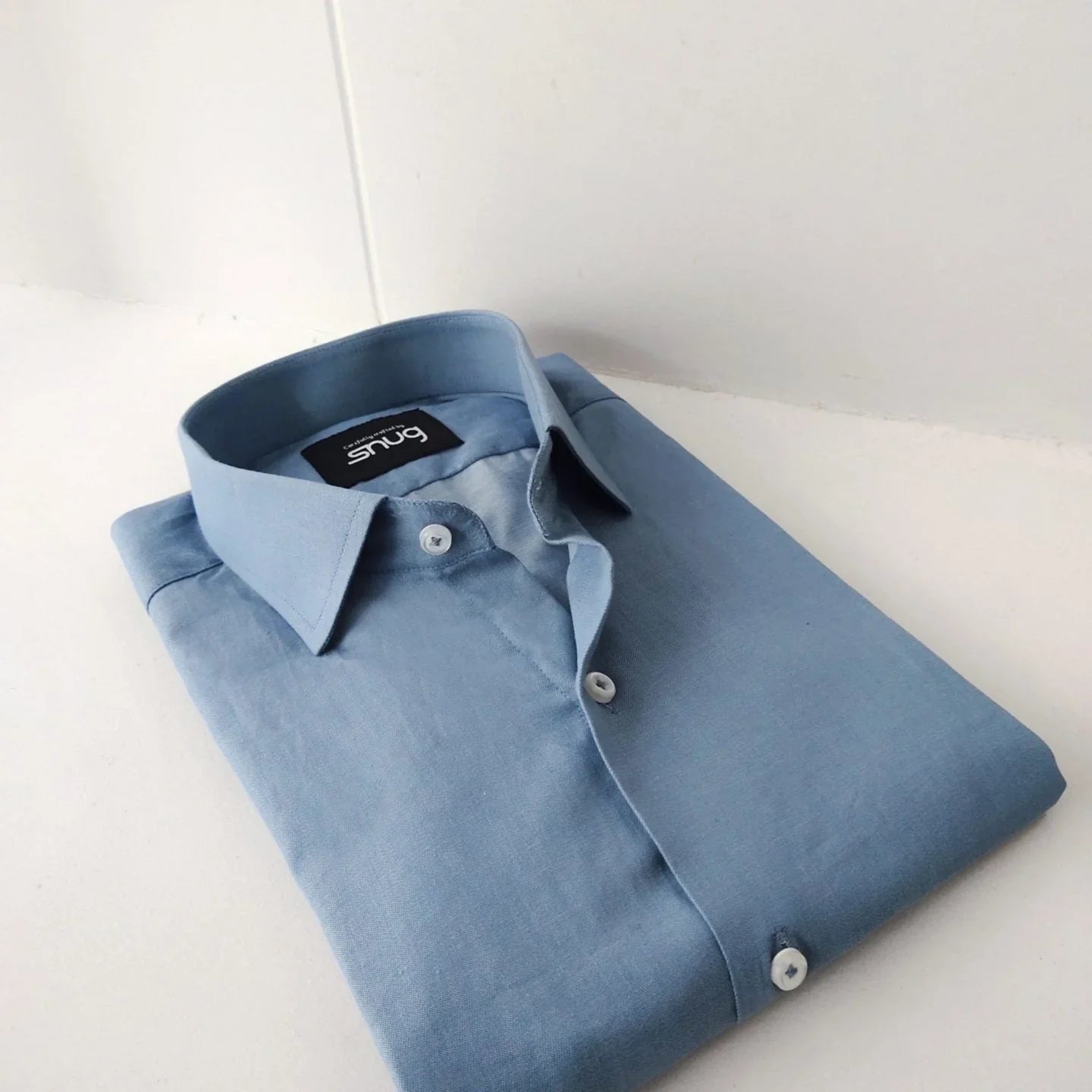 Steel Blue Formal Shirt - Snug