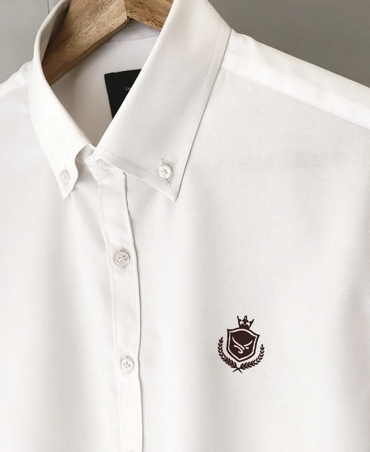 Pearl White Egyptian Cotton Shirt. - Snug
