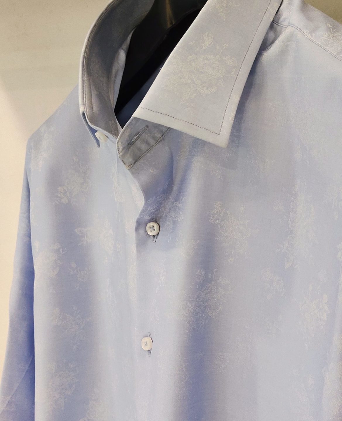 Sky Blue Floral Shirt