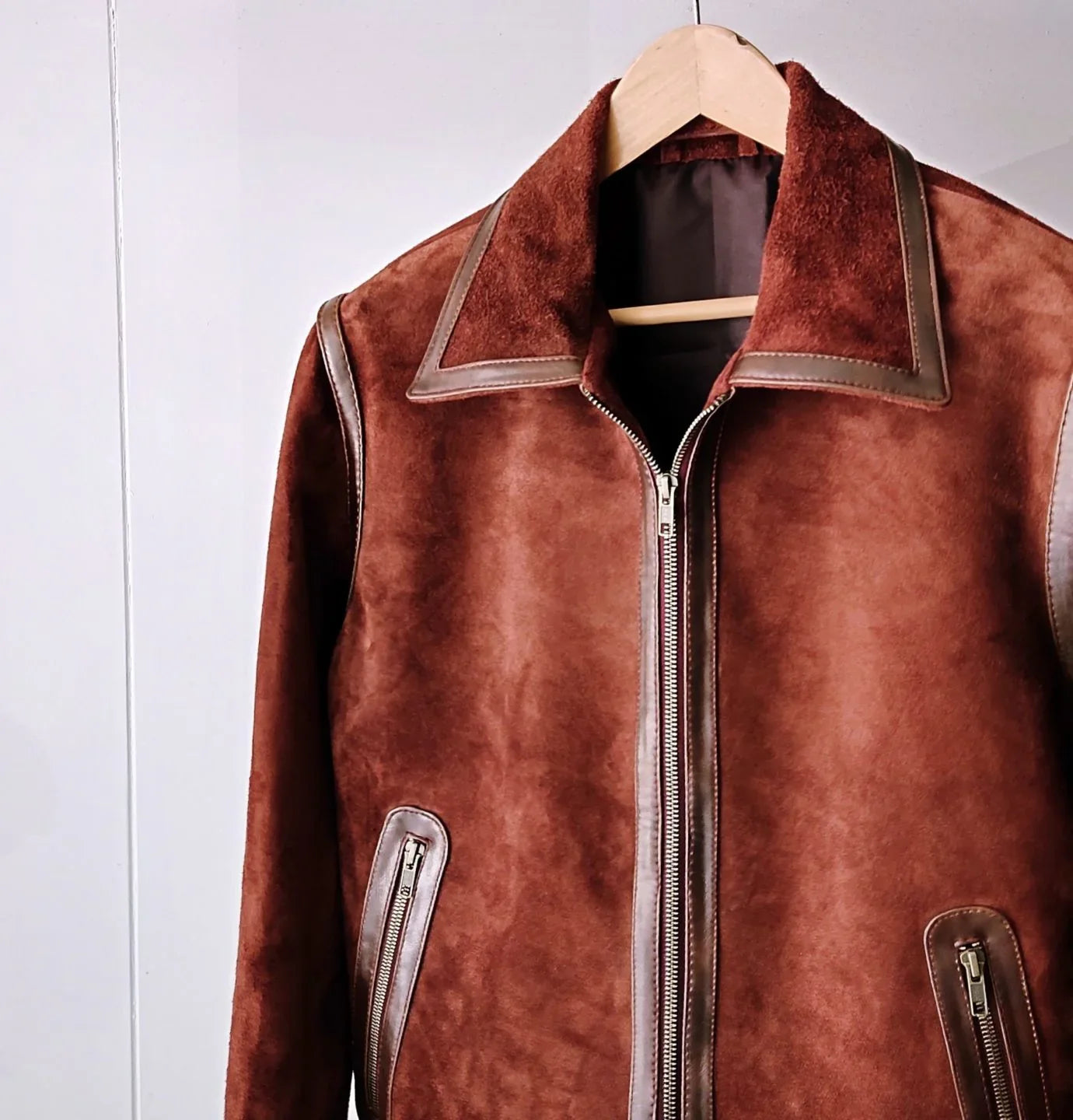 Retro Cow Leather Jacket - Snug