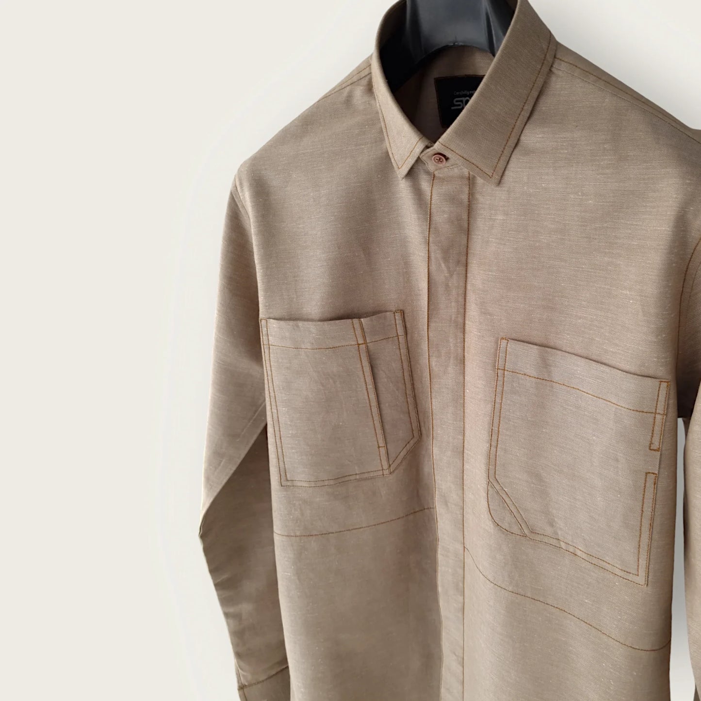Beige Linen Shirt - Snug