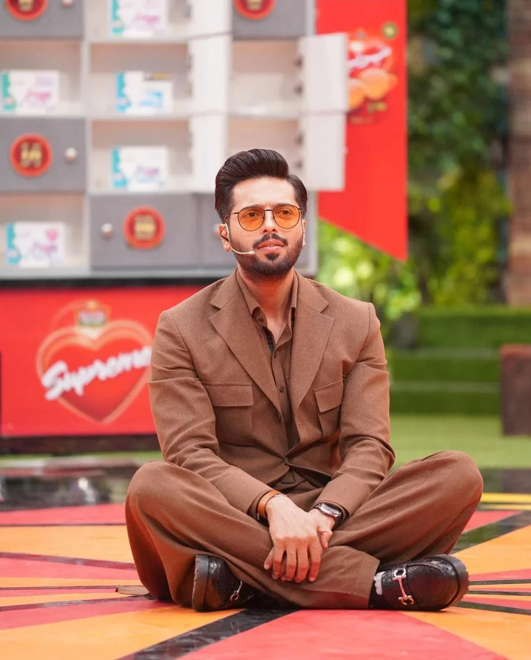 Karandi Finished Kurta Shalwar with Classic Pattern Blazer. - Snug