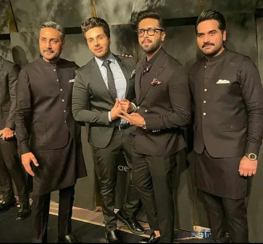 Black Double Breasted Suit. - Snug