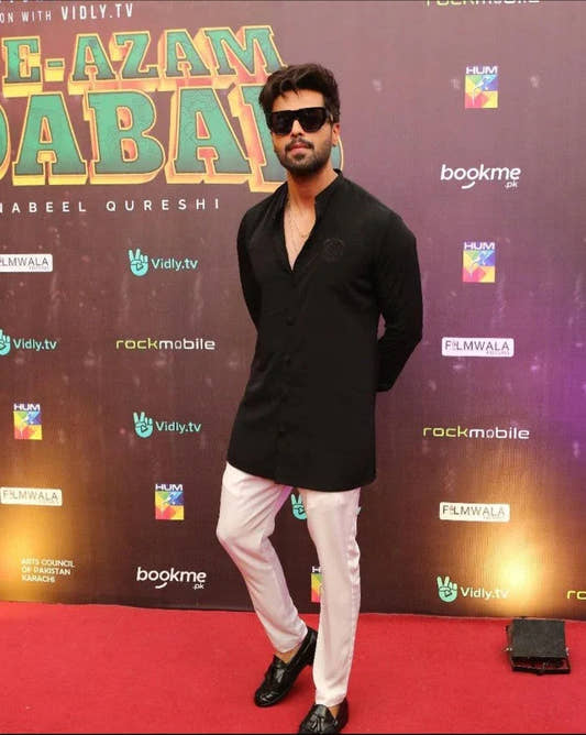 Black Coal Kurta Trouser. - Snug