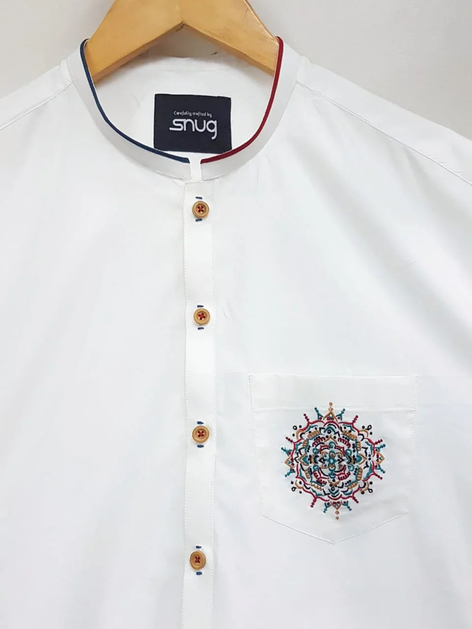 Embroidered Pocket Kurta and trouser made by Snug - Snug