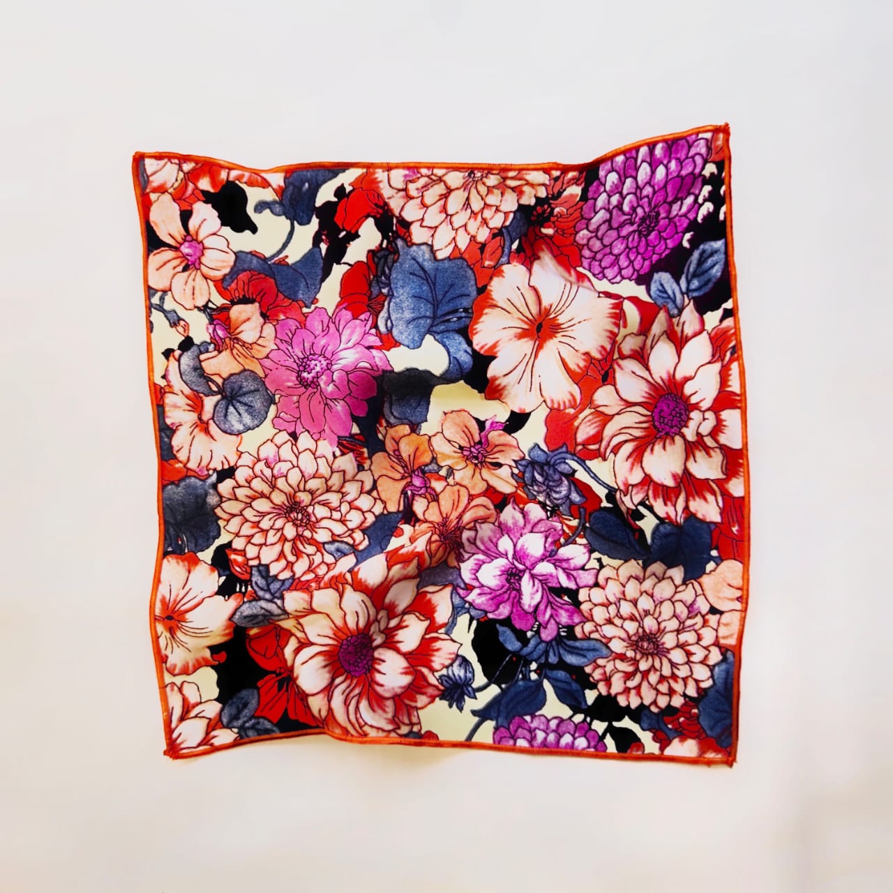 Digitally Printed Silk Pocket Square By Snug