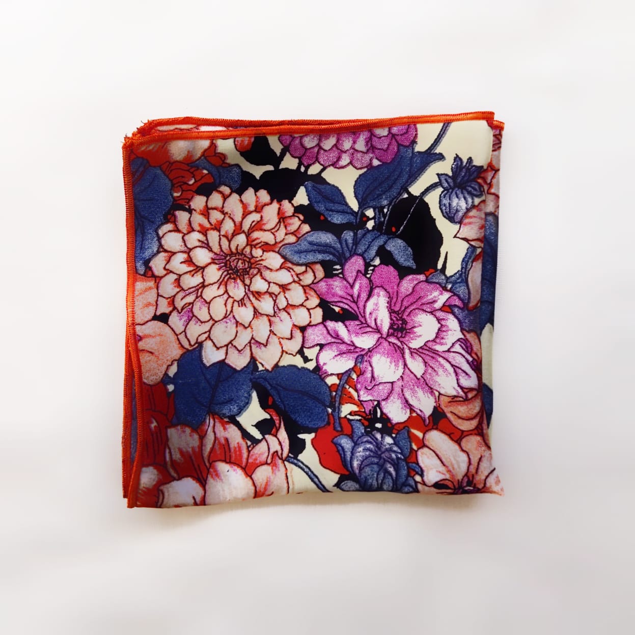 Digitally Printed Silk Pocket Square By Snug