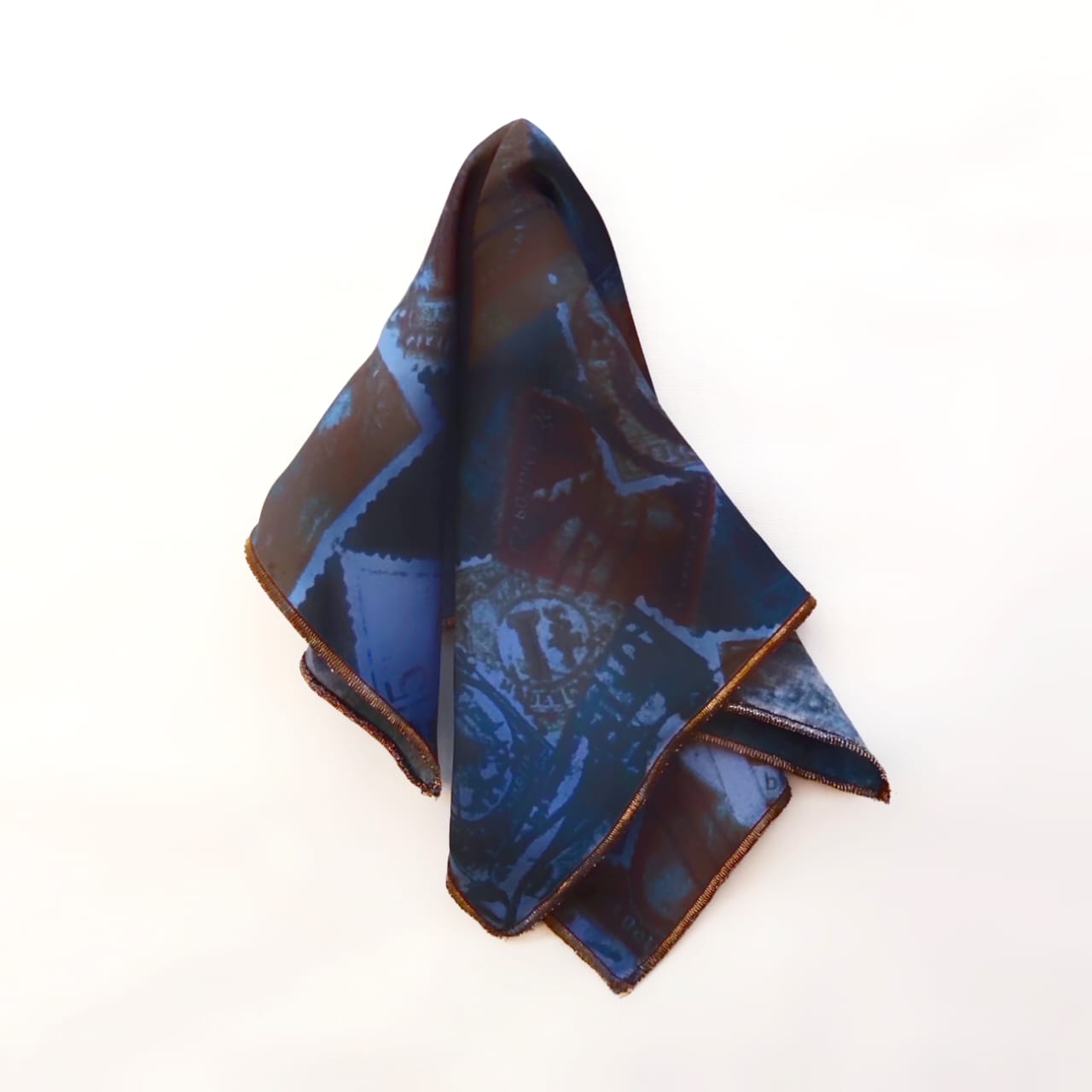 Digitally Printed Silk Pocket Square By Snug