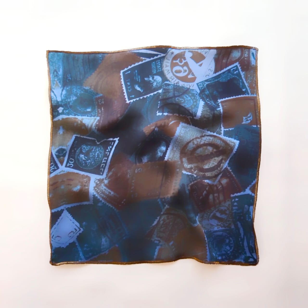 Digitally Printed Silk Pocket Square By Snug