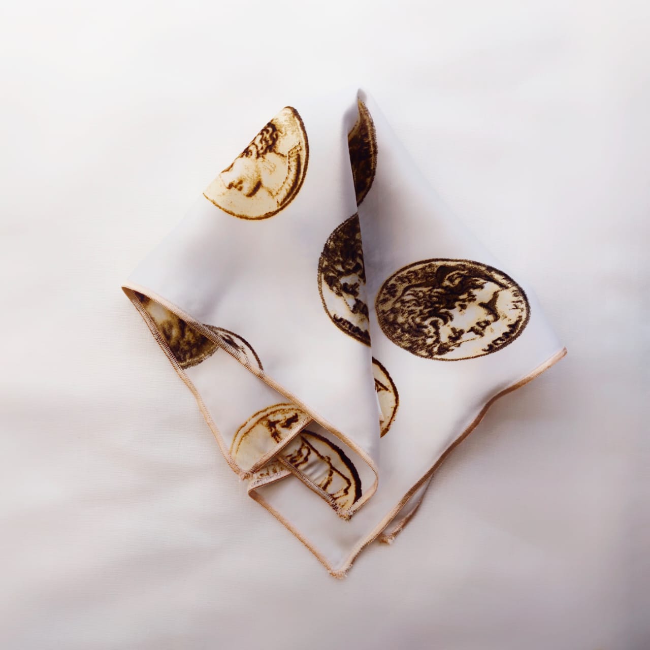 Digitally Printed Silk Pocket Square By Snug