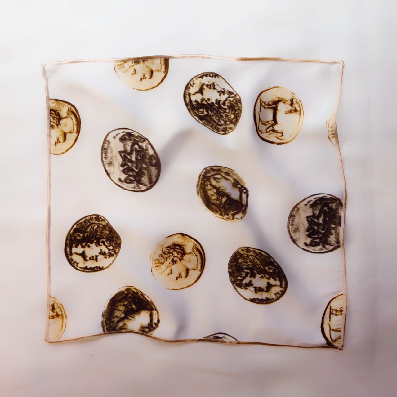 Digitally Printed Silk Pocket Square By Snug