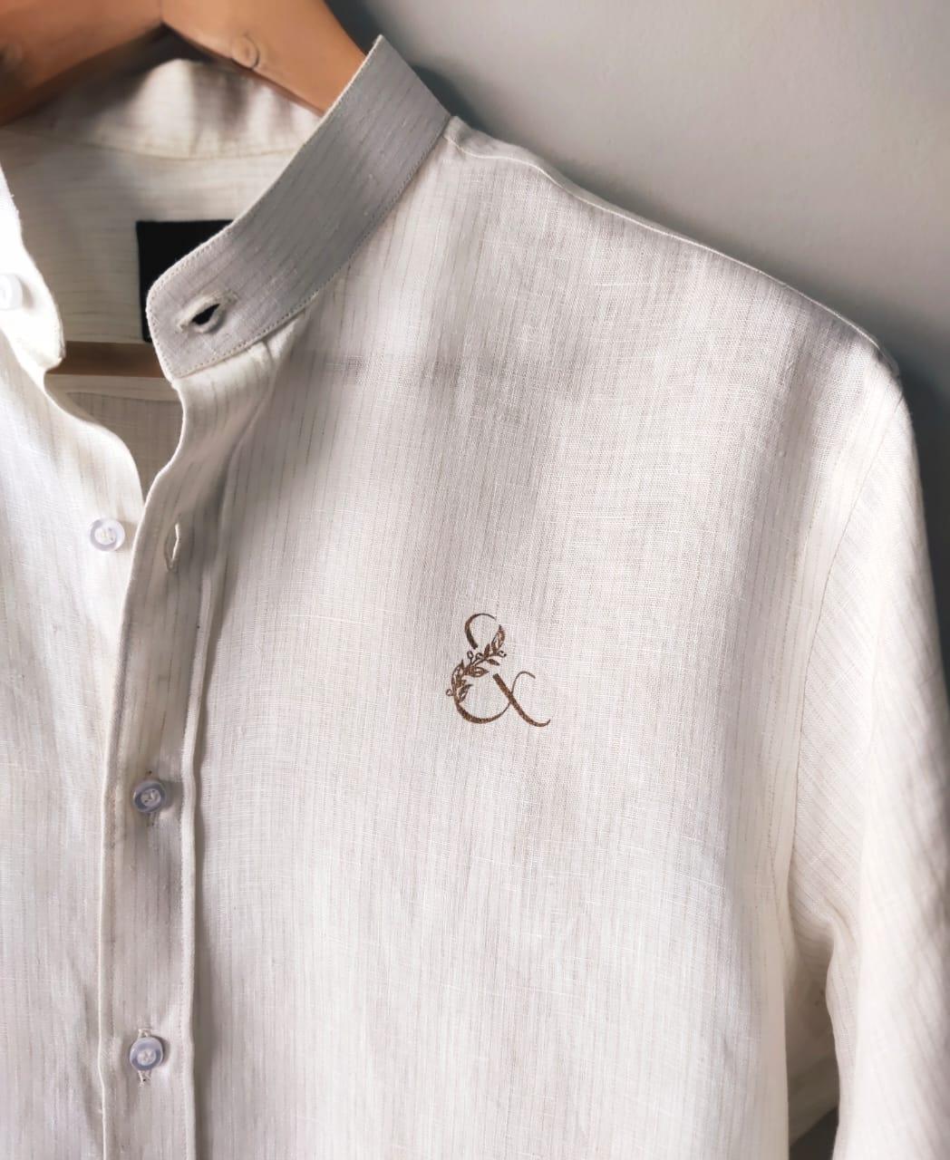 & Series Beige Linen Shirt - Snug