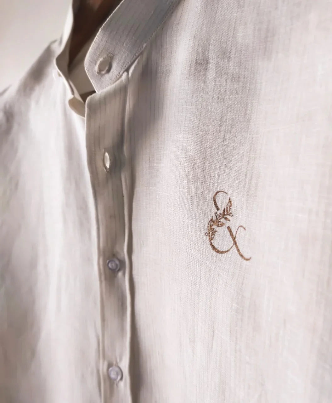 & Series Beige Linen Shirt - Snug