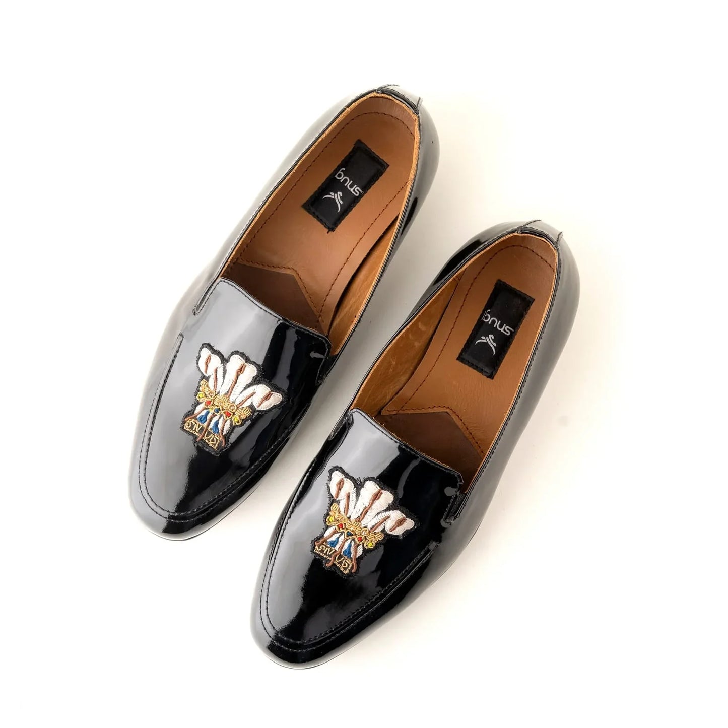 3 Feather Patent Leather Shoes - Snug