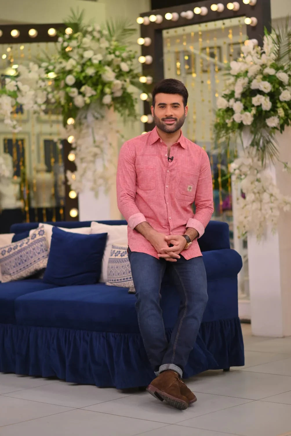 Brick Red Double Stitched Linen Shirt. - Snug