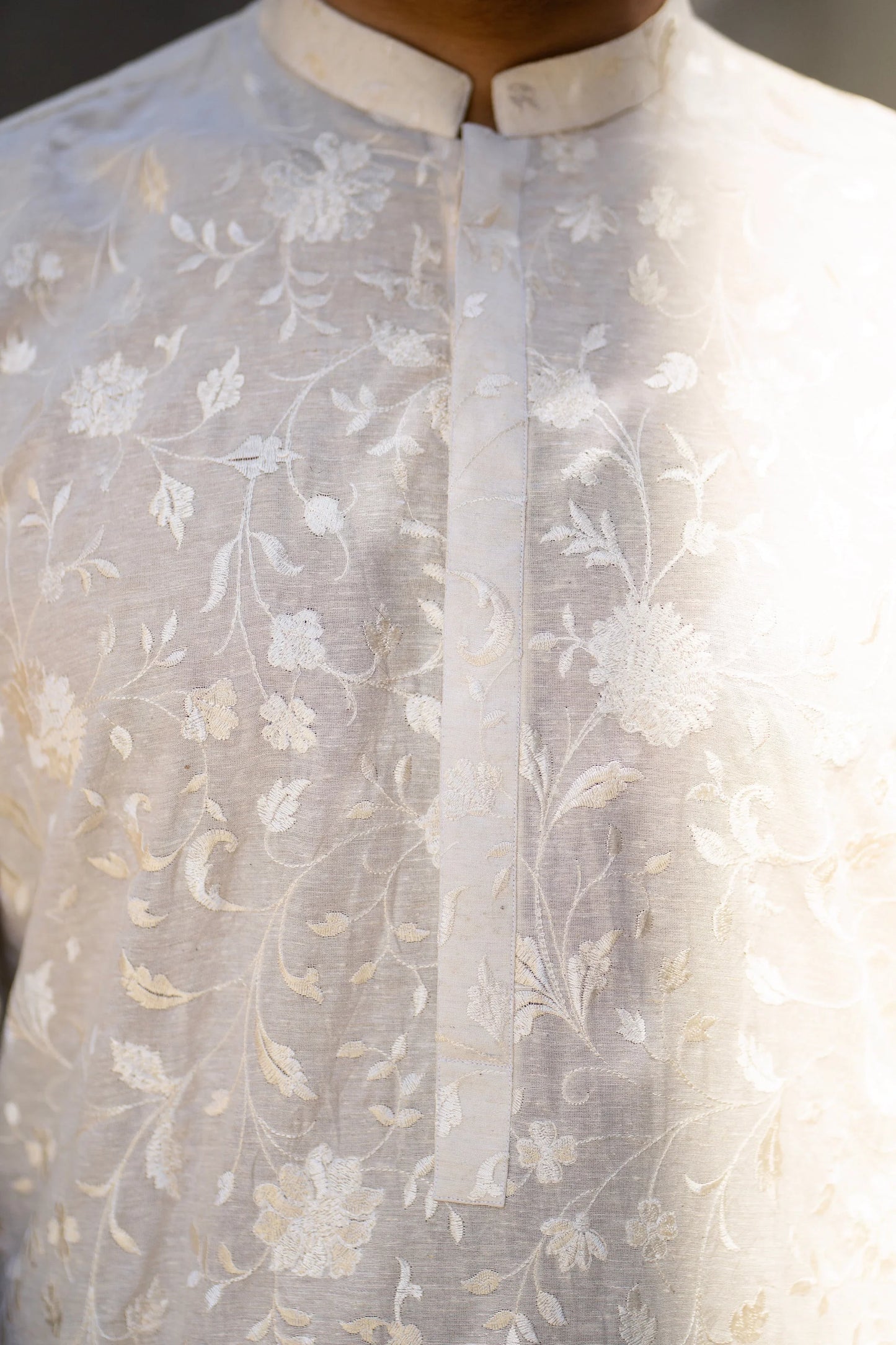 Floral Luxe: Embroidered Kurta Trouser by Snug. - Snug