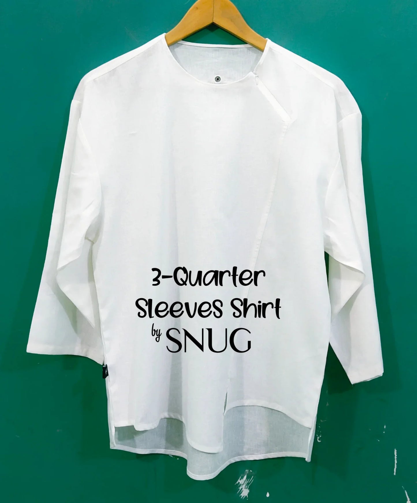 3 Quarter Sleeves Linen Shirt - Snug