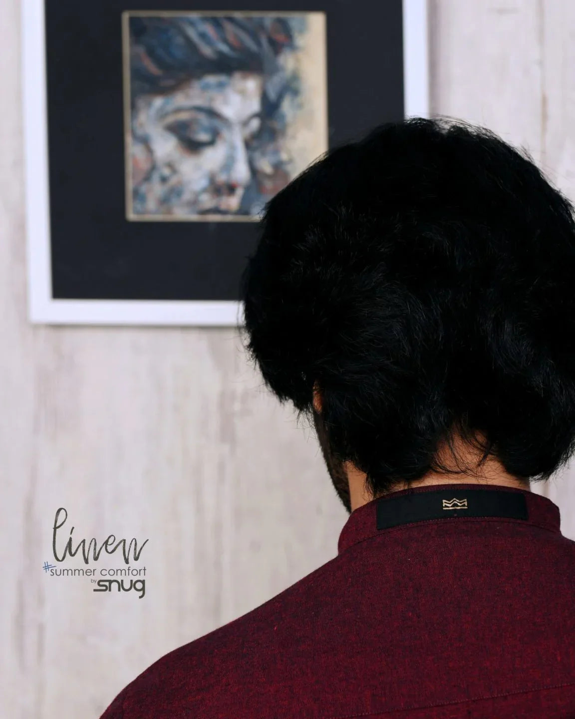 Maroon Linen Cotton by Snug - Snug