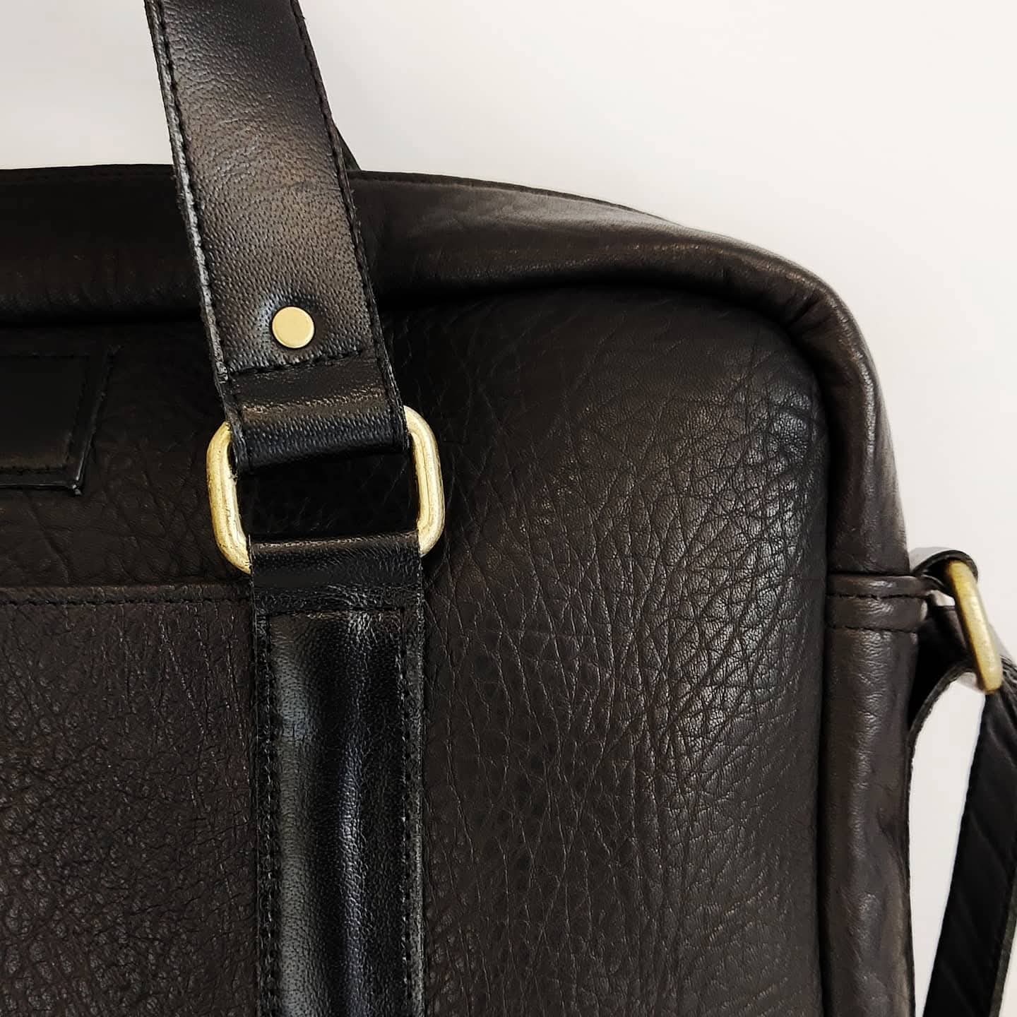Atom Cow Leather Bag