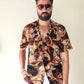 Sands of Time: Textured Gauzy Shirt for Relaxed Sophistication - Snug