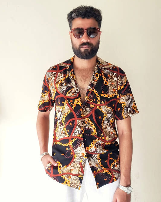 Sands of Time: Textured Gauzy Shirt for Relaxed Sophistication - Snug