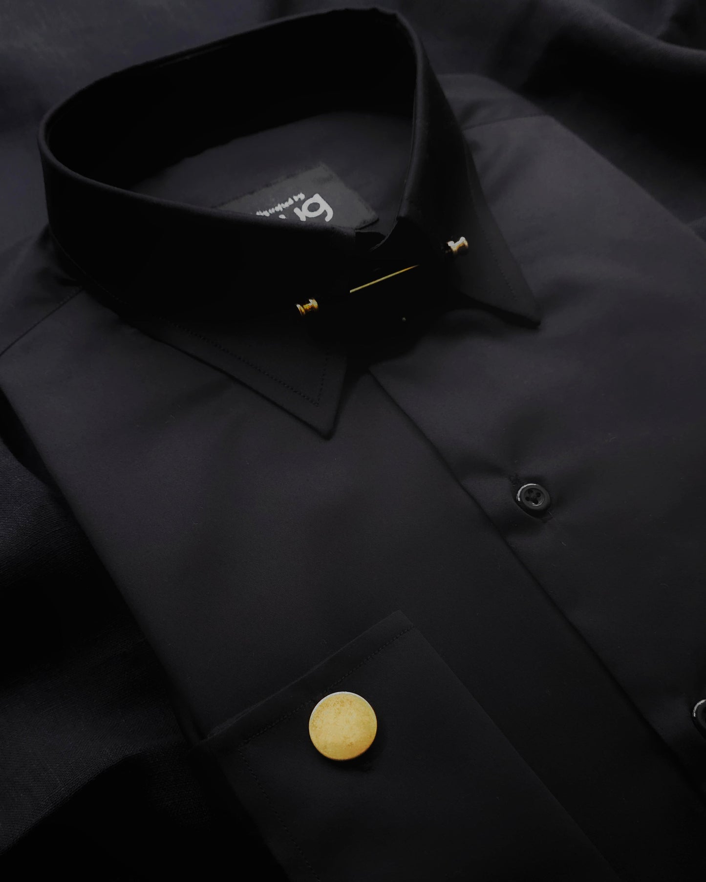 Snug Black Tie Rod Luxury Shirt.