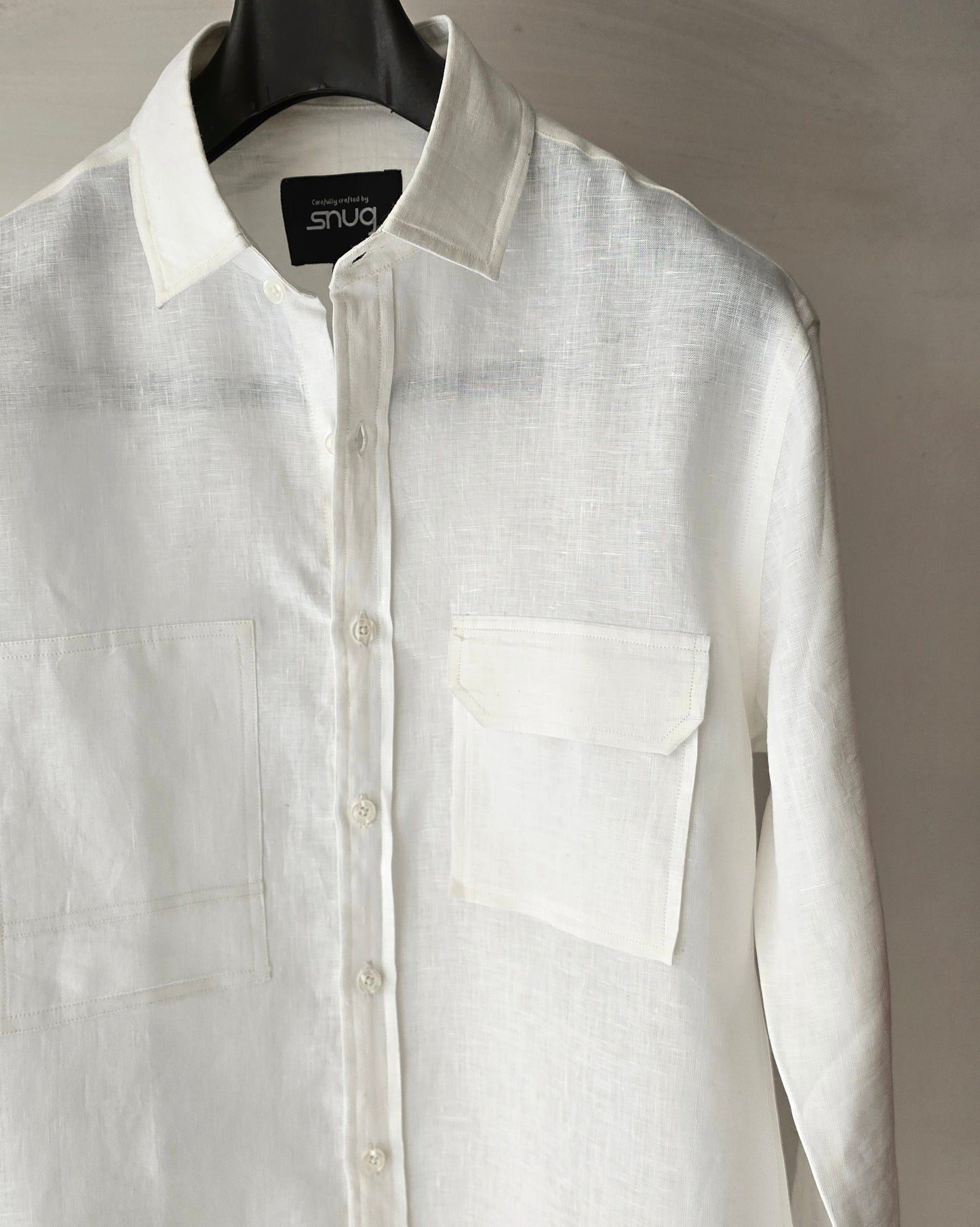 Linen Pocket & Patched Shirt