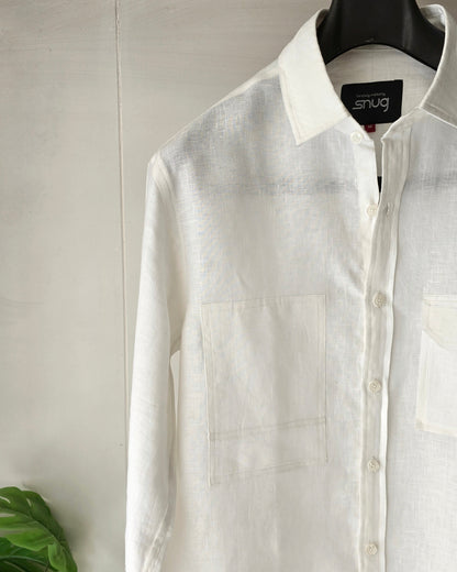 Linen Pocket & Patched Shirt