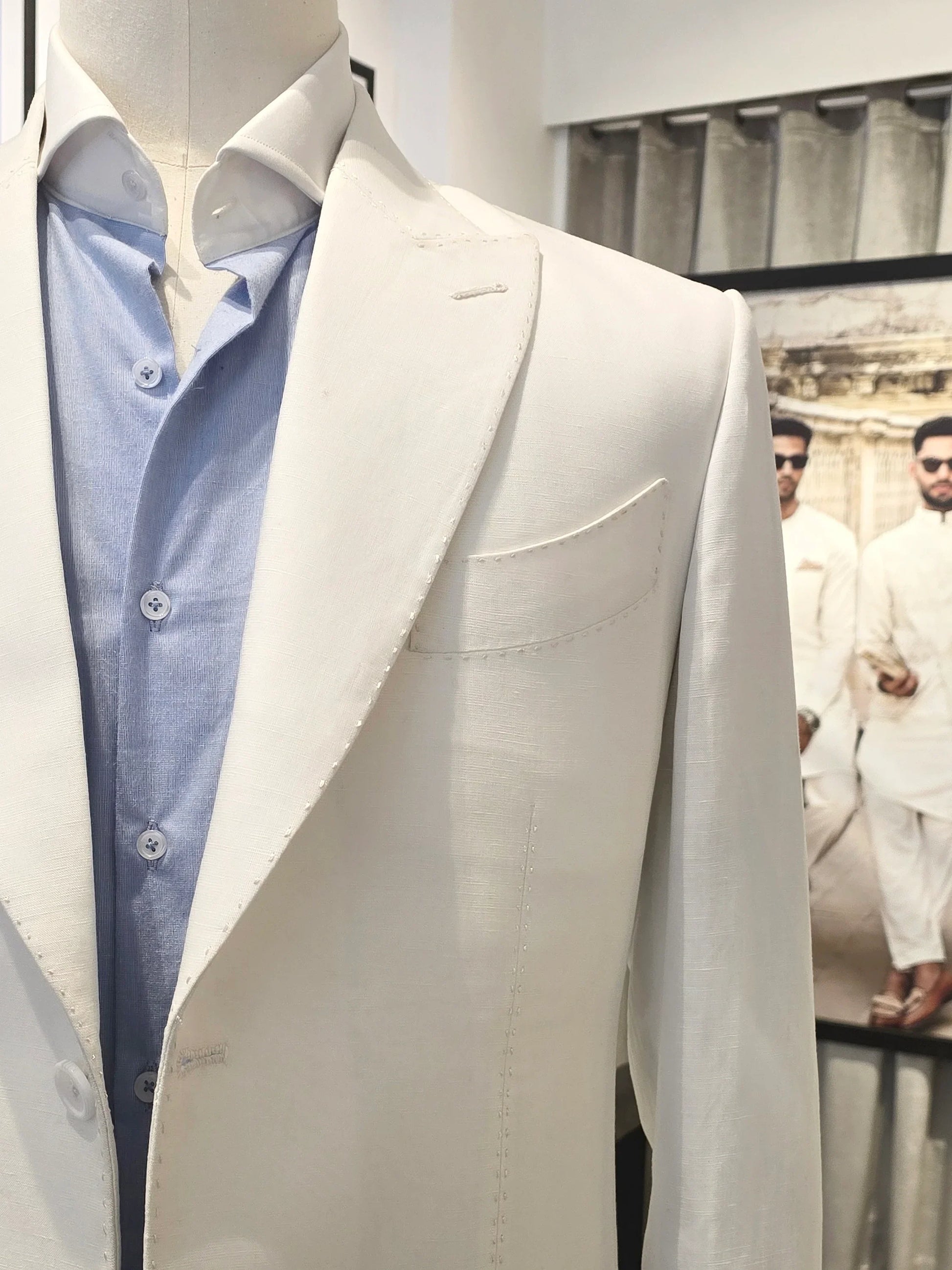 White Linen Blazer by Snug - Snug