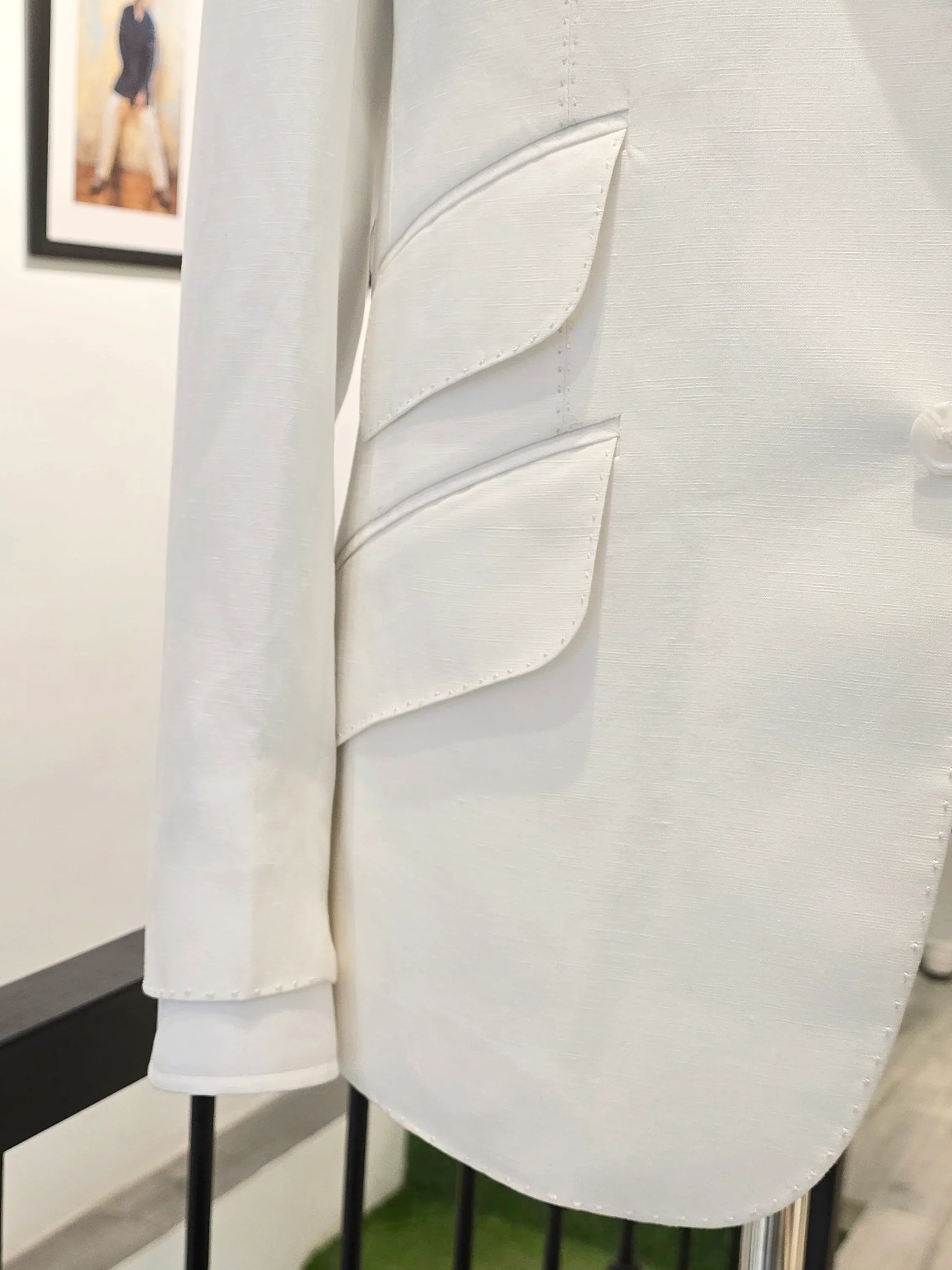 White Linen Blazer by Snug - Snug