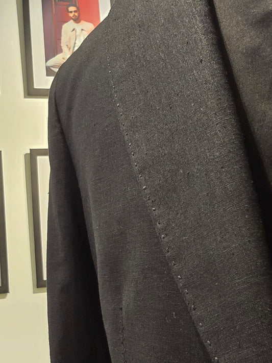 Black Linen Blazer by Snug