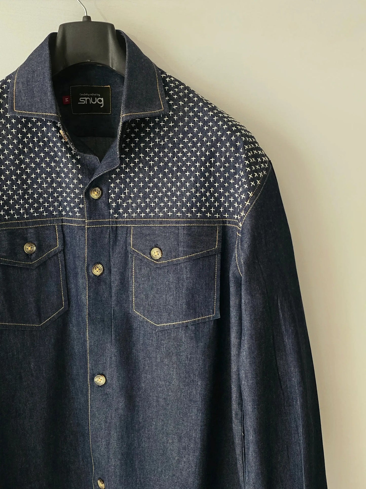 Hand Stitched Denim Shirt