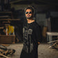 Fahad Mustafa wearing Snug luxe loose fit black kurta trouser for men premium Pakistani ethnic wear