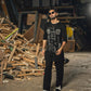 Fahad Mustafa wearing Snug luxe loose fit black kurta trouser for men premium Pakistani ethnic wear