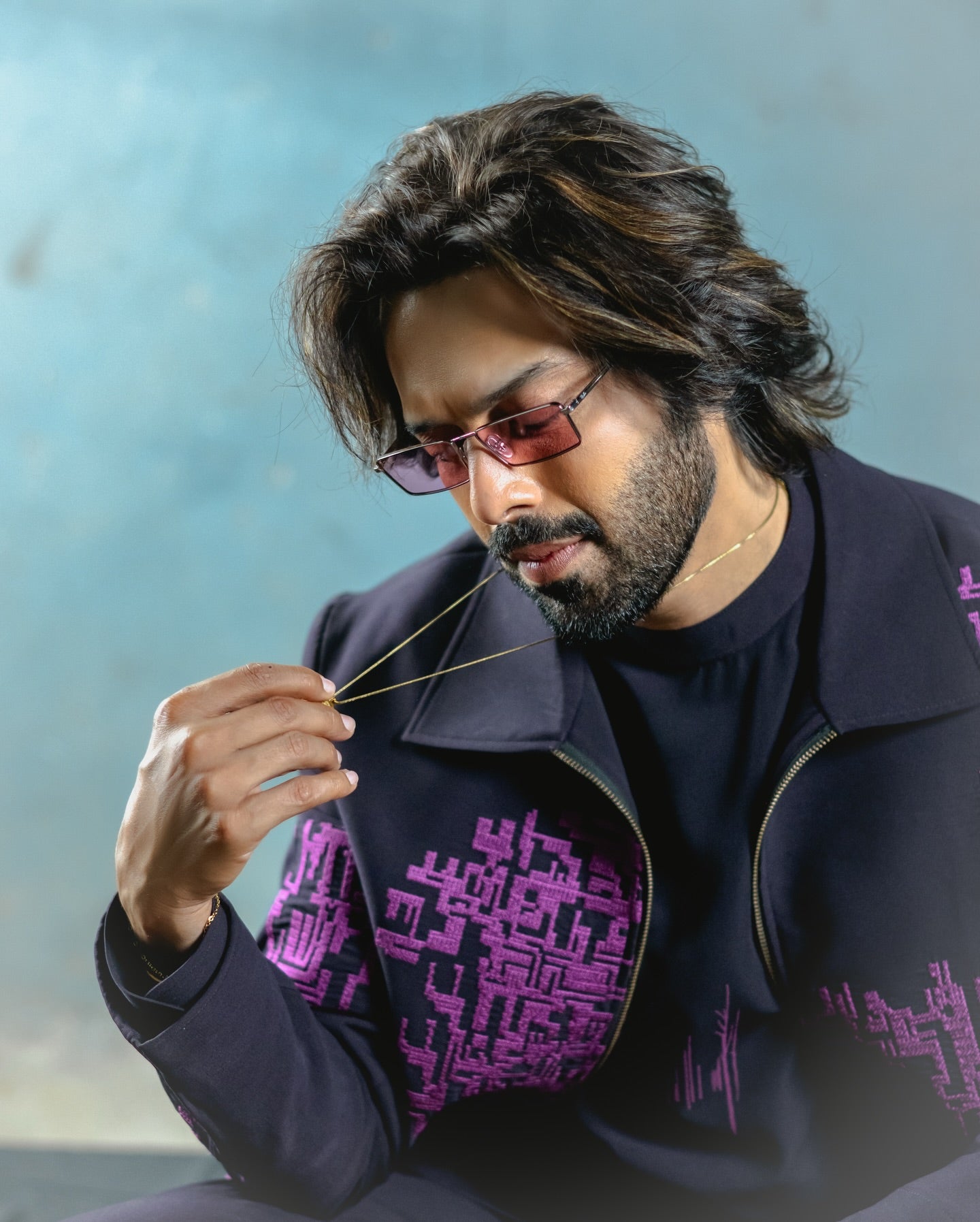 Snug's Dark Purple Cross Stitched Outfit.