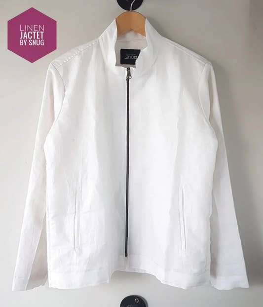White Linen Jacket - Snug