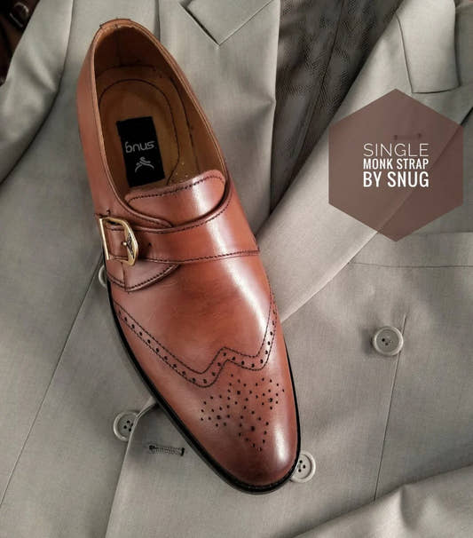 Single Monk Strap Shoes By Snug - Snug
