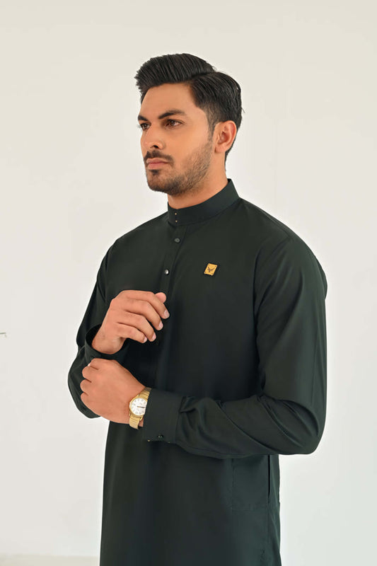 Bottle Green Kurta Shalwar