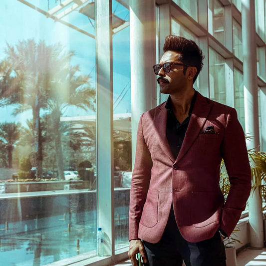 Burgundy Blazer