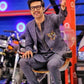 Linen Hand-painted kurta trouser and waistcoat - Snug