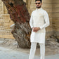 Chandi Warq - White Embroidered Waistcoat by Snug.