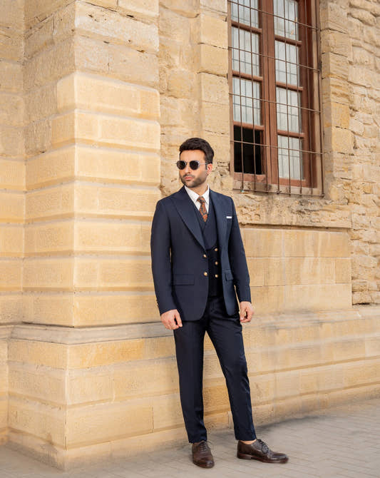 Navy Mastery: Snug's Triple Suit Splendor - Snug