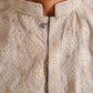 Light Grey Embroidered Kurta Trouser.