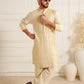 Foil Embroidered Kurta Trouser.