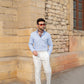 Linen Embroidered Shirt with Pants - Snug
