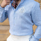 Linen Embroidered Shirt with Pants - Snug