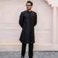 Black Embroidered Sherwani - Snug