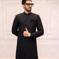 Black Embroidered Sherwani - Snug